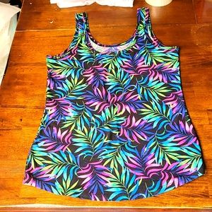 🌴 Tropical Print 💖 Super Soft Tank Top Size 11-13